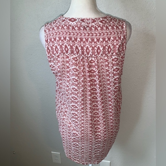 Paige Bonnie Top in Sadie Print Red White Small - Picture 3 of 5